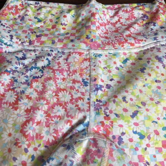 Fabletics Define Powerhold Women’s M High-Waisted 7/8 Leggings Daisy Patchwork - Picture 6 of 11